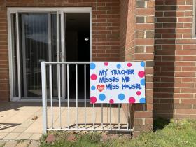 Today we received a surprise from my teacher.